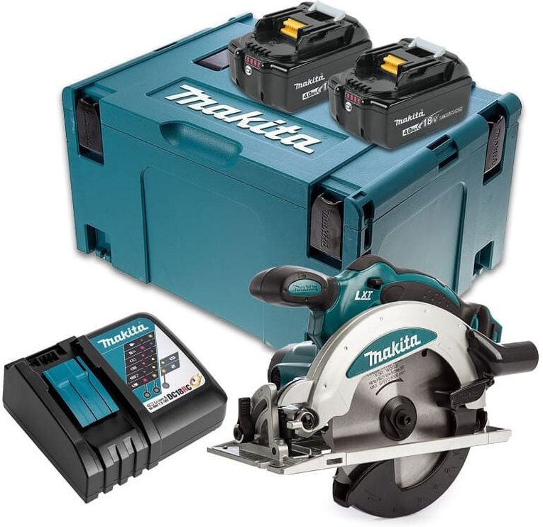 Makita - dss 610 rmj Akku Handkreissäge 18 v 165 mm + 2x Akku 4,0 Ah + Ladegerät + Makpac