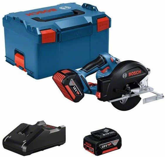 Thumbnail - Bosch gkm 18V-50 Akku Metall Handkreissäge 18 v 136 mm 06016B8002 + 2x Akku 5 Ah