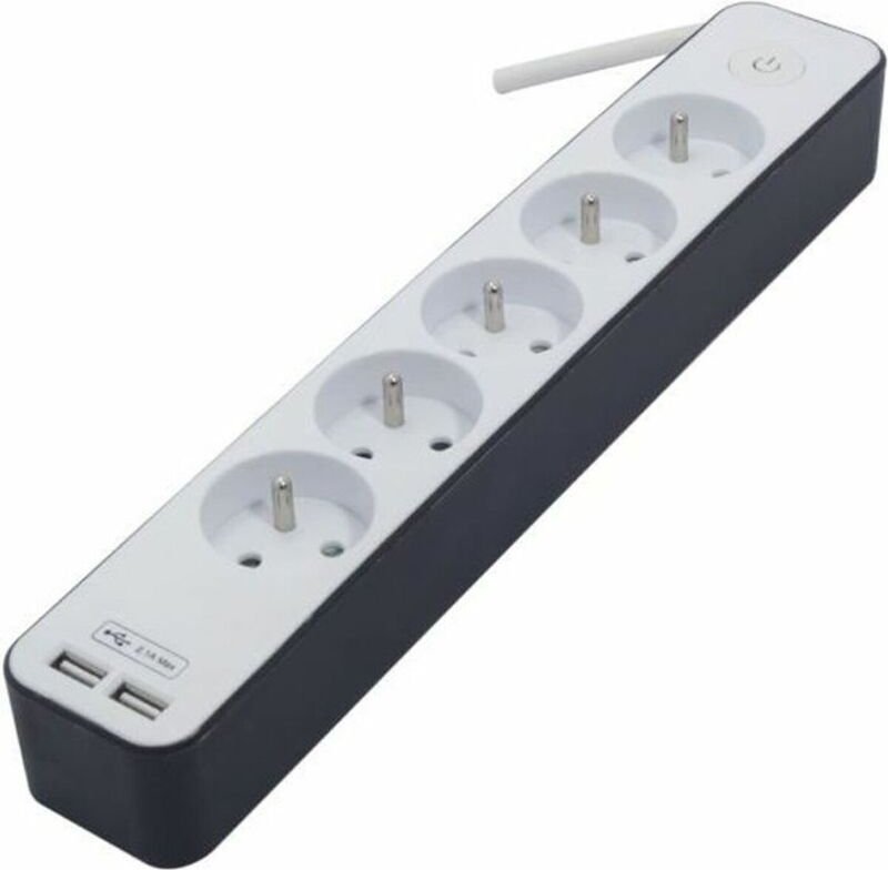 Steckerleiste mit 5 Steckdosen und Schalter Chacon (1,5 m)