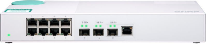QNAP QSW-308-1C Netzwerk-Switch Unmanaged Gigabit Ethernet (10/100/1000) Weiß