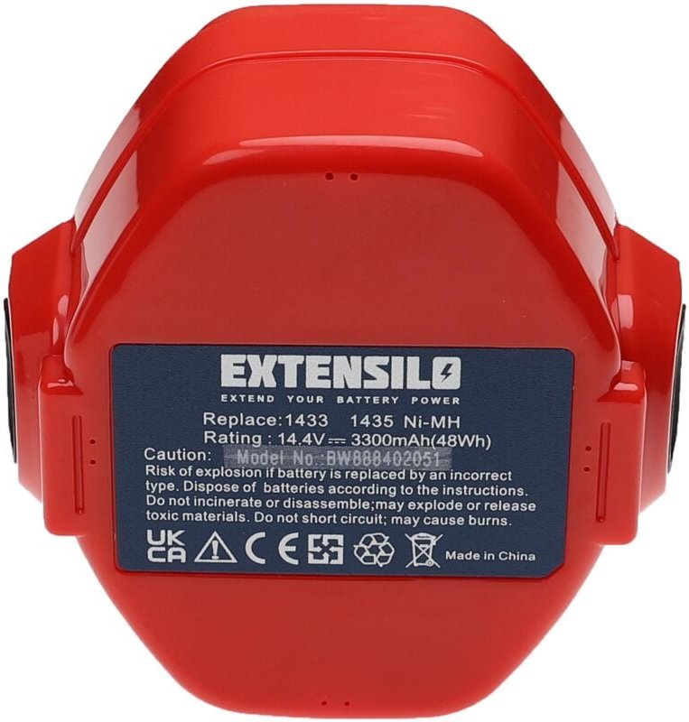 Thumbnail - EXTENSILO 2x Akku Ersatz für Makita 193158-3, 193159-1, 193159-A, ML1420 für Werkzeug (3300 mAh, NiMH, 14,4 V)