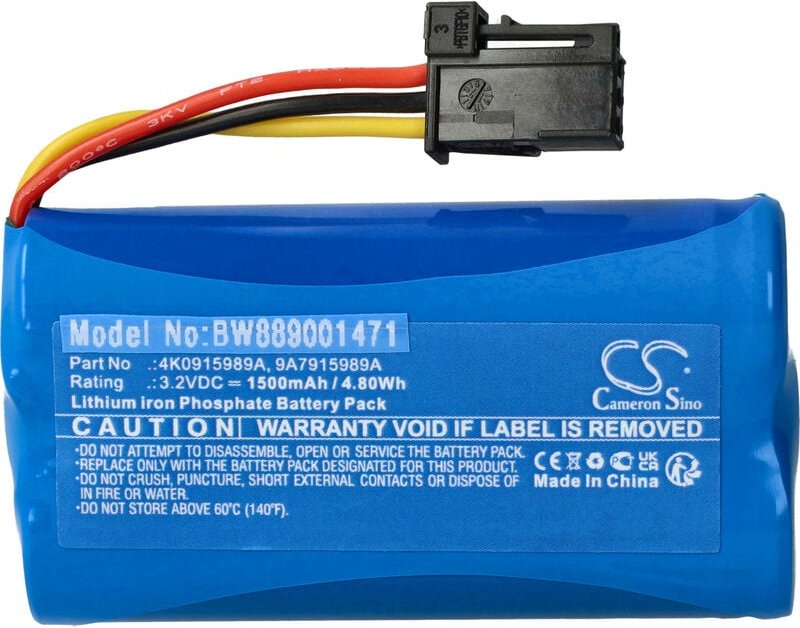 Thumbnail - Vhbw - 1x Akku kompatibel mit Audi RS5 2018, RS4 2018, Q8 2019, Q7 2016, RS6 2020 Notrufsender (1500 mAh, 3,2 v, LiFePO4...