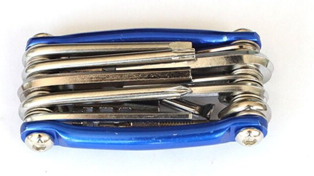 11-in-1, tragbares Klappfahrrad-Reparaturwerkzeug, multifunktionales Mini-Fahrrad-Reparaturwerkzeug, leichtes und kompak...