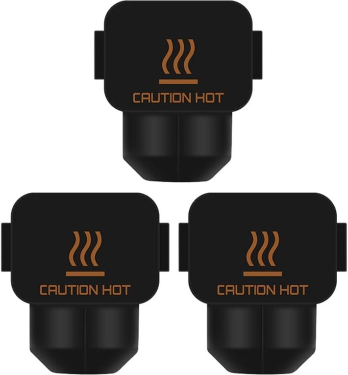 Tlily - 3-teilige Silikonsocken für Bambu A1 Mini-Heizblock-Kit Hotend-Wärmedämmungsgehäuseabdeckung