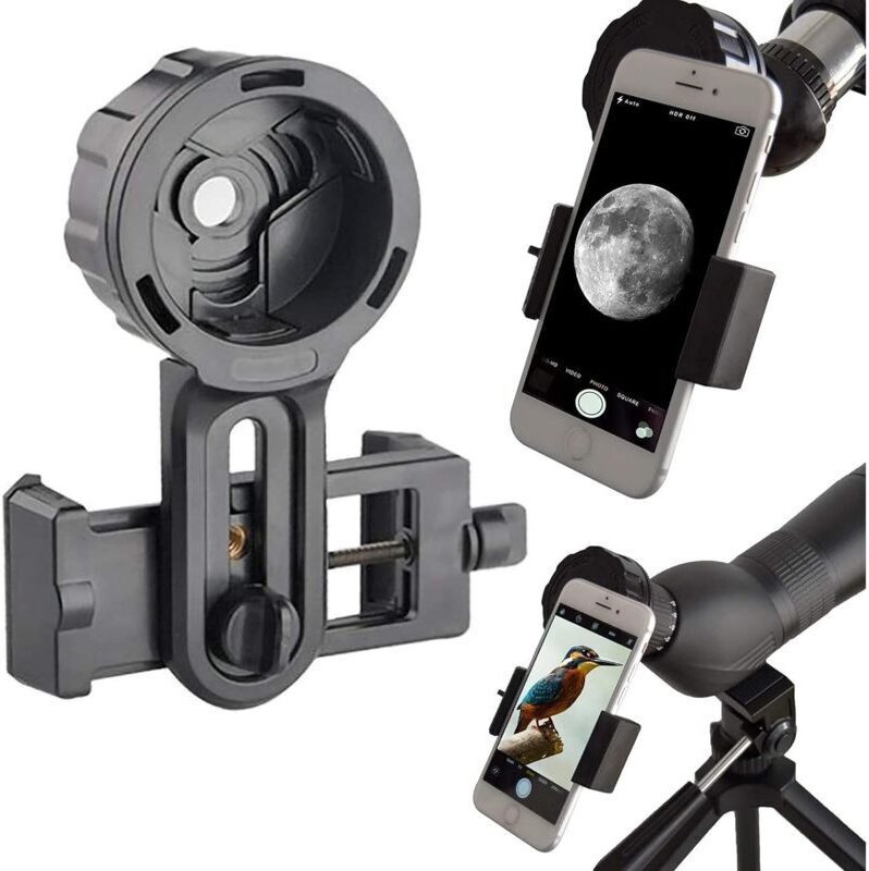Pro Phone-Adapter für Ferngläser, Monokulare, Teleskope und Mikroskope. Kompatibel mit jedem Smartphone. Ideal zum Fotog...