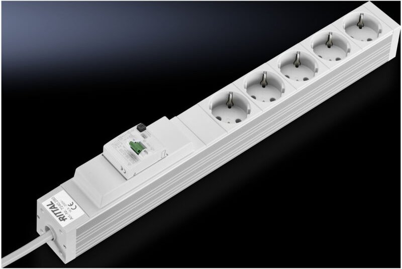 Rittal Steckdosenleiste 5 Dosen, m.FI-Schutz DK 7240.280
