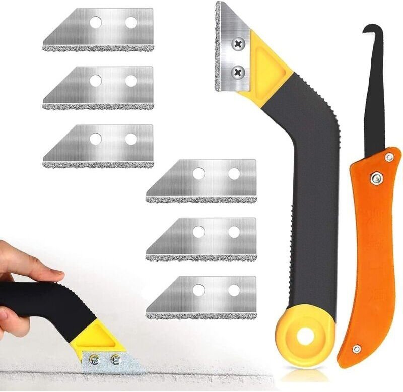 2-teiliges Fugenreinigungsset mit Ersatzklinge