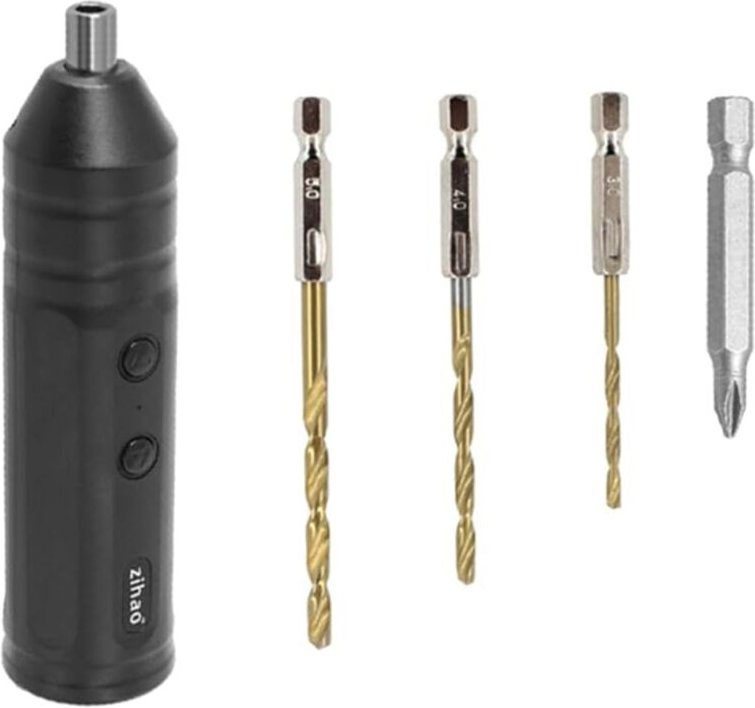 Akkuschrauber USB C wiederaufladbarer Mini-Bohrer Elektrowerkzeug-Set