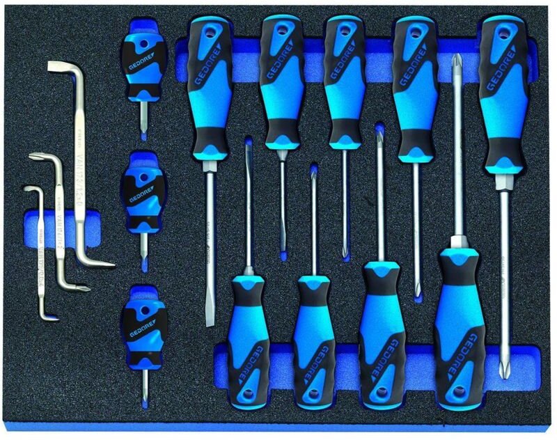 2005 CT2-2160 Schraubendreher-Satz in Check-Tool-Modul, 15-teilig