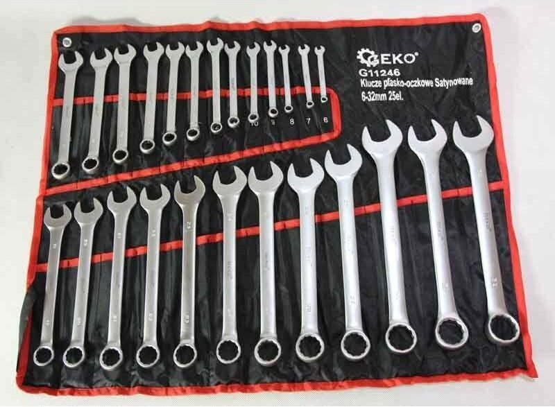 Geko Modell G11146 25 teiliges Mischschlüsselset verchromt