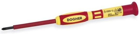 Dogher - Isolierter Schraubendreher, vde 1000V, präzision, PH0x65 mm 366-PH0-065
