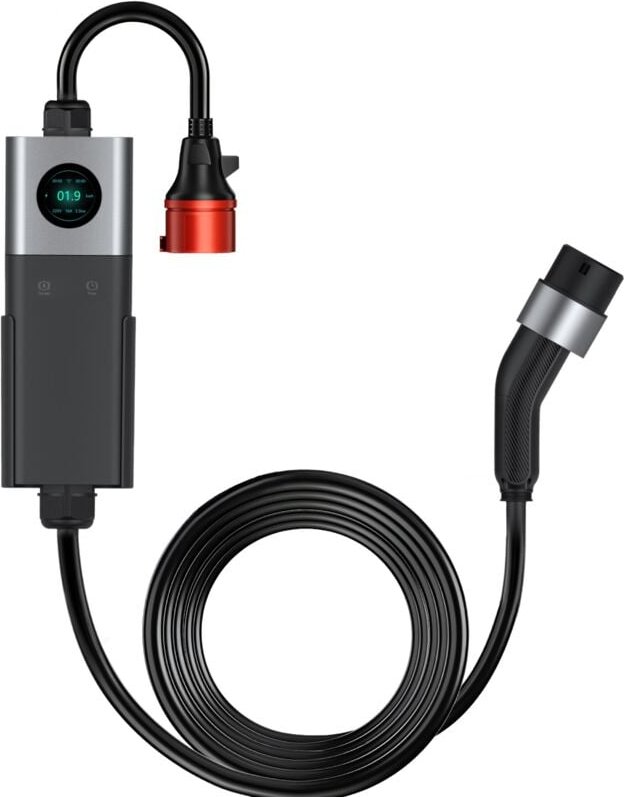 Thumbnail - EV-Ladegerät, 22 kW, CEE-Stecker, 7 m, 380 v, 32 a, Typ 2, tragbare Elektroauto-Ladestation, umschaltbarer Strom, Elektr...