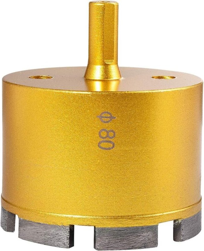 80-mm-Diamantkernbohrer, Hohlbohrer für Keramik, Marmor, Porzellan, Fliesen, Marmor, Granit (80 mm Durchmesser)