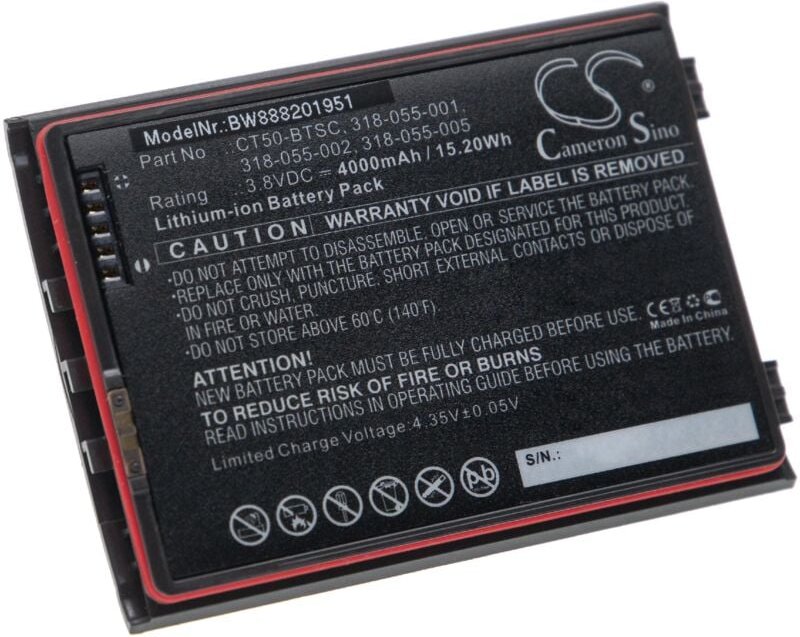 Vhbw - Akku kompatibel mit Dolphin CT40, CT40XP Handheld Computer Scanner (4000mAh, 3,8V, Li-Ion)