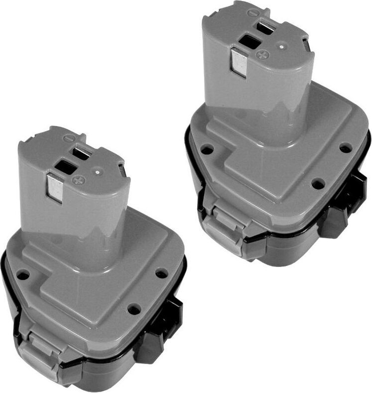 2x Hochleistungs Ni-MH Akku 12V / 3300mAh ersetzt Makita 1220, 1222, 1233, 1234, 1235, 192698-8, 632804-8, 1931389, 1931...