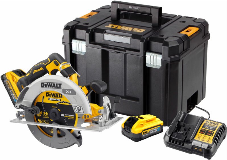 Akku-Handkreissäge 18V DCS573H2T, 2x 5,0 Ah Powerstack und Ladegerät - Dewalt