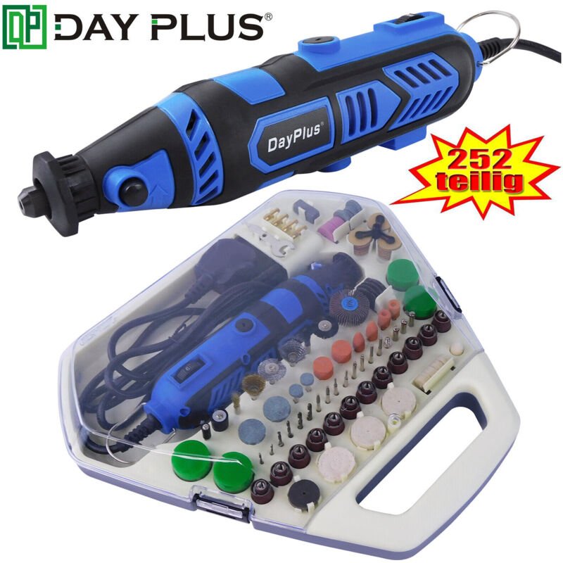 Dayplus - Multifunktionswerkzeug Drehwerkzeug Für Dremel Schleifgerät Schleifer 252tlg Profi