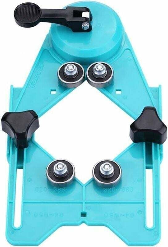 Bohrschablone für Glas – 4 bis 83 mm – Marmor – Keramikfliesen – Positionierer – Saugfuß