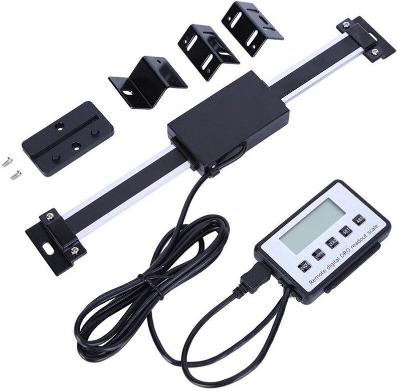 Pantalla digital LCD DRO remota Eosnow de 0 a 150 mm para fresadoras y tornos