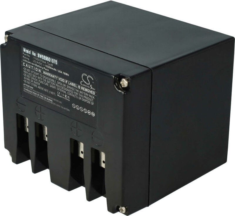 vhbw Akku Ersatz für Ambrogio 110Z03700A, Typ B für Rasenmäher(10,2Ah, 25,9V, Li-Ion)