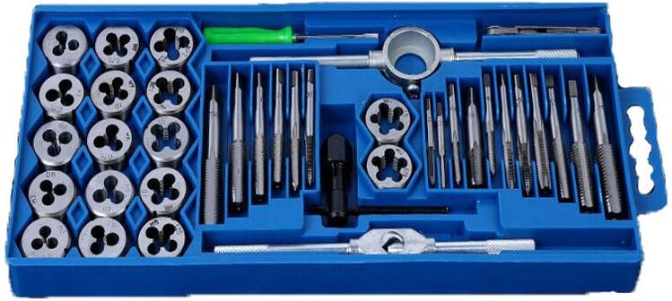 Memkey - Gewindeschneider-Set, 40-teilig, Gewindereparatur, metrische Gewindebohrer und Bohrer