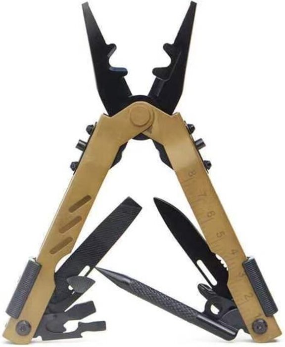 13-in-1 tragbares Multitool: Zange, Schraubendreher, Abisolierzange, Klappzange, Taschenschneider, EDC-Kombinationswerkz...
