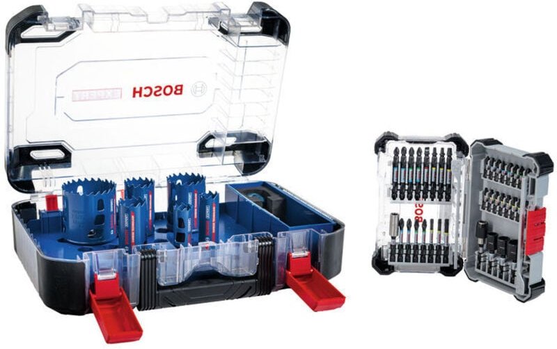 Bosch EXPERT Lochsägen-Set Tough Material 9 tlg. + PRO Impact Bi tSet 36 tlg.
