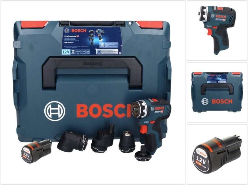 Bosch GSR 12V-35 FC Professional Akku Bohrschrauber 12 V 35 Nm Brushless + 1x Akku 3,0 Ah + L-Boxx - ohne Ladegerät