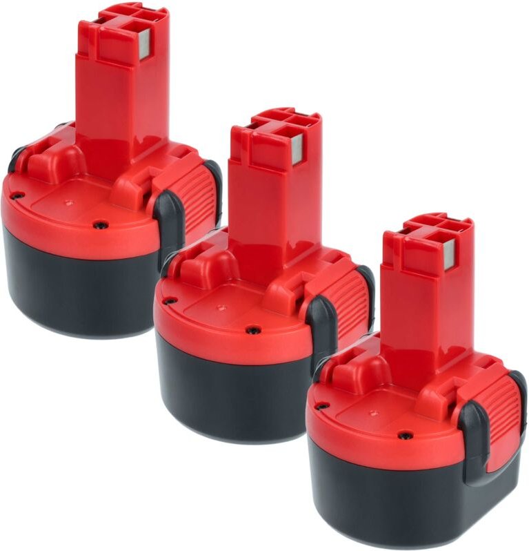 3x Akku Ersatz für Bosch 2 607 335 461, 2 607 335 453, 2 607 335 469, 2 607 335 373 für Werkzeug (1500 mAh, NiMH, 9,6 v)...