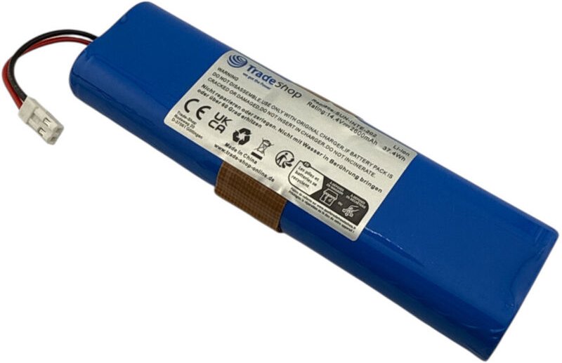 Trade-Shop Li-Ion Akku 14,4V / 2600mAh kompatibel mit iLife 18650B4-4S1P-AGX-2, INR18650-MH1-4S1P-AGX, Ay-18650B4, SUN-I...