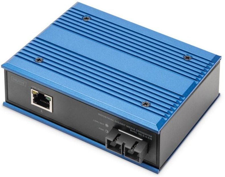 Thumbnail - Digitus Industrieller Gigabit Medien Konverter RJ45, SC 0.5km