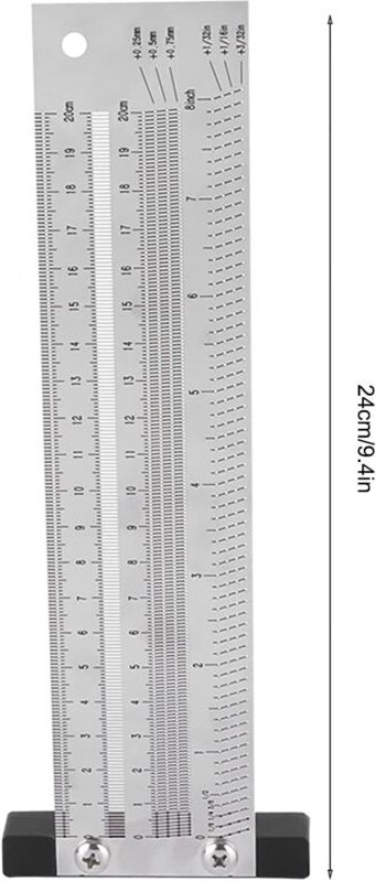 Ultrapräzises Markierungslineal, metrische Version aus Edelstahl, Anreißlineal für die Holzbearbeitung, hochpräzises T-Q...