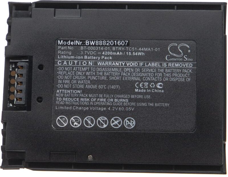 vhbw Akku Ersatz für Zebra BTRY-TC51-44MA1-01 für Handheld Computer Scanner (4200mAh, 3,7V, Li-Ion)
