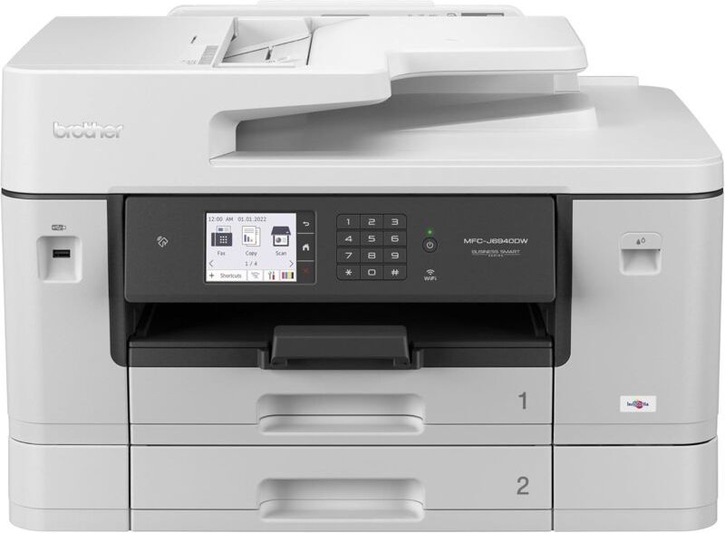 Brother MFC-J6940DW – 4-in-1-Multifunktionsdrucker (Drucken/Kopieren/Scannen/Faxen) – Farbtintenstrahl – A4/A3 – 2 x 250...