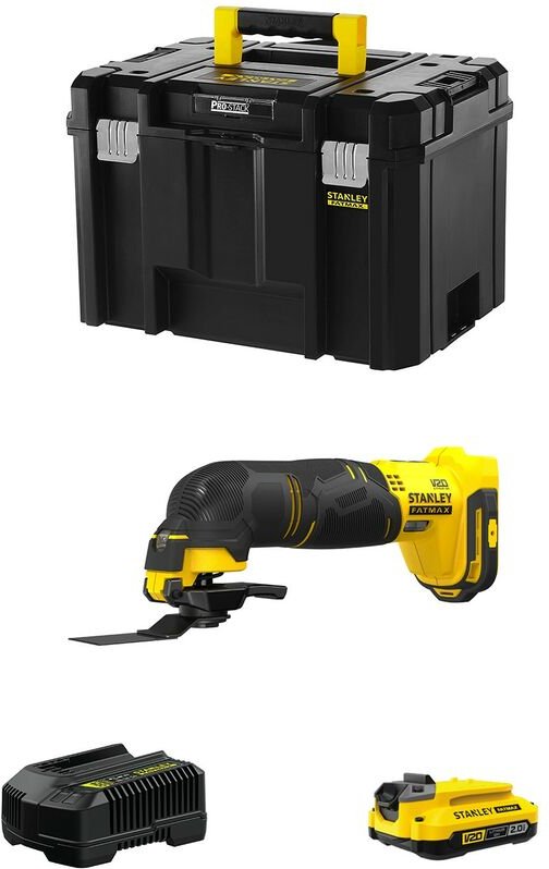 Stanley - Multi-Cutter FatMax SFMCE500D1T (1 x 2,0 Ah + Ladegerät + tstak vi)