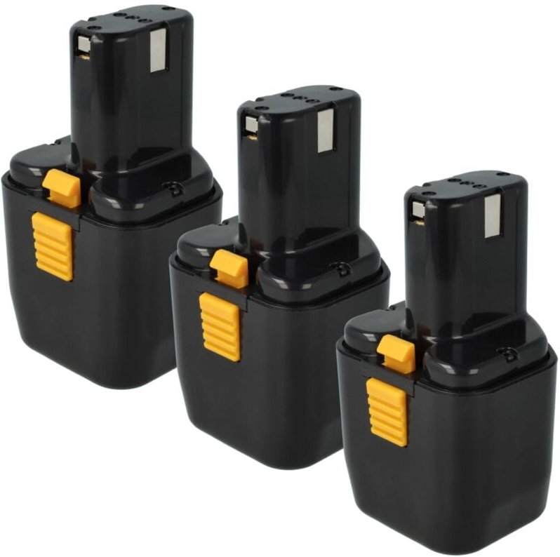 3x Akku kompatibel mit Hitachi rb 18D, UB12D, ub 5D, RB18D, UB5D, ub 3D, ub 12D, WF4DY, UB3D Werkzeug (2100 mAh, NiMH, 1...