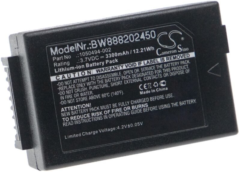 Vhbw - Akku kompatibel mit teklogix G2 G1, 7525, 7525C, 7527 Handheld Computer Scanner (3300 mAh, 3,7 v, Li-Ion)