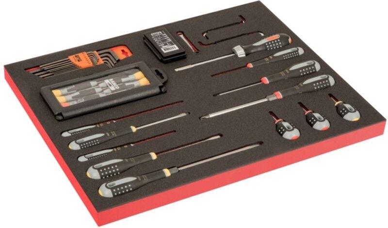 Bahco Fit&Go 3/3 Schaumstoffeinlage Schraubendreher-/Bit-Satz - 60-tlg.
