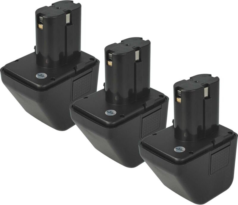 Vhbw - 3x Akku kompatibel mit Gesipa Punchbird Werkzeug, Blindniet-Setzgerät (3000 mAh, NiMH, 12 v)