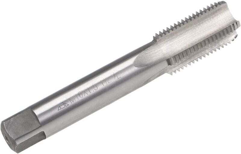 Sourcing Map Linksgewindebohrer, metrisch, M16 Gewinde, 1,5 Steigung, H2, 4 Schneiden, Hochgeschwindigkeitsstahl