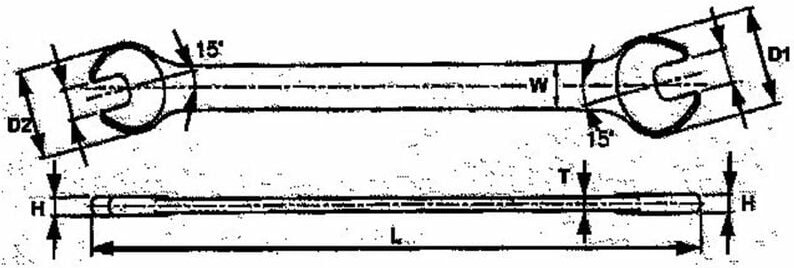 Tengtools - Fester Schlüssel, 16x17 621617