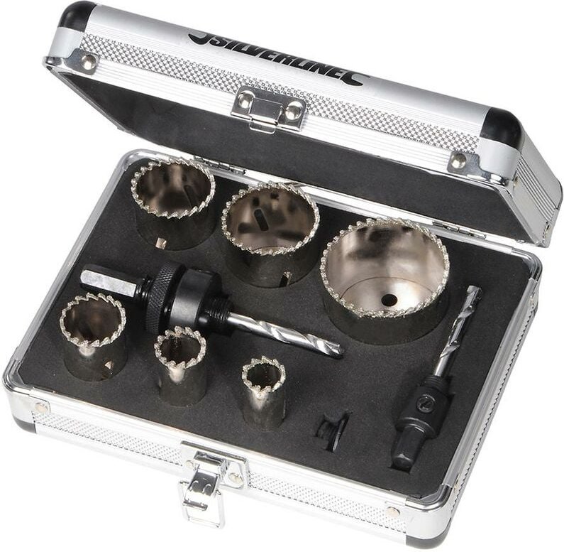 Diamant-Lochsägen, 11-tlg. Satz ø 19–57 mm