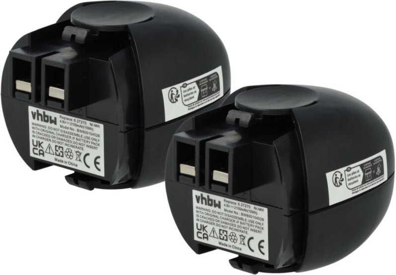 Vhbw - 2x Akku kompatibel mit Würth Master 0700851 Werkzeug (2100 mAh, NiMH, 4,8 v)