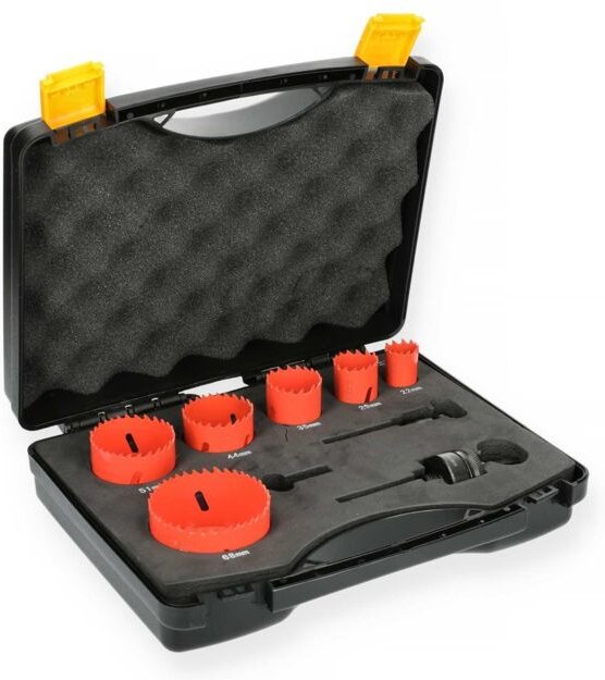 Hanger Set mit 6 Metallbohrkronen HSS