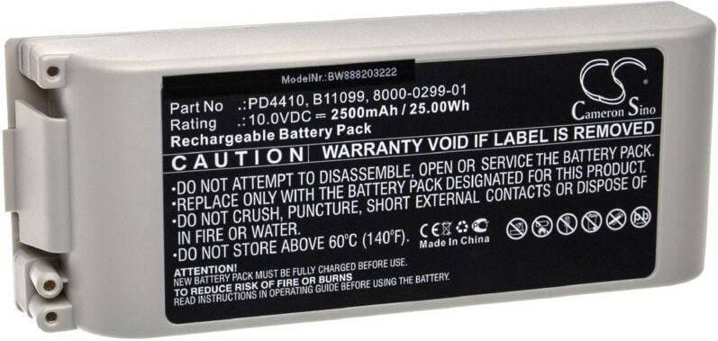 Akku Ersatz für zoll 110087, 8000-0299-01, 8000-0299-10, B11099, PD4410 für Medizintechnik (2500mAh, 10V, Sealed Lead Ac...