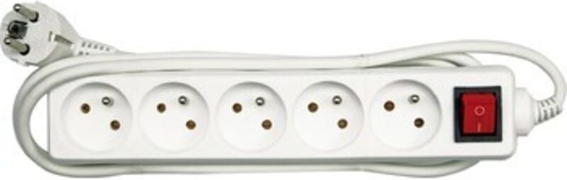 Name Verlängerungskabel 5 Steckdosen mit Erdung - 1,5m