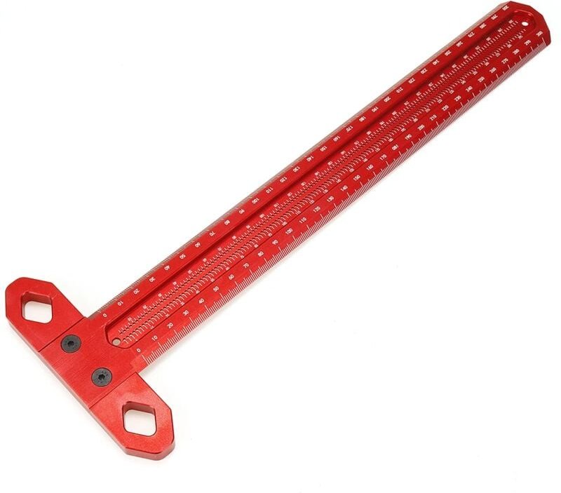 Alovez - Präzisions-Markierungslineal aus Aluminiumlegierung – 300 mm