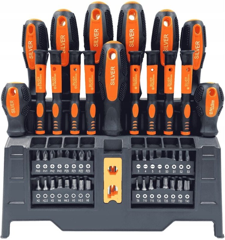 Schraubendreher-Set mit Bits + Magnetisierer