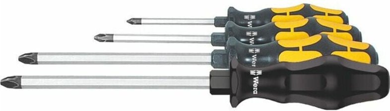 Schraubendreher-Satz für Phillips, mit Schlagkappe, 4-teilig - Wera