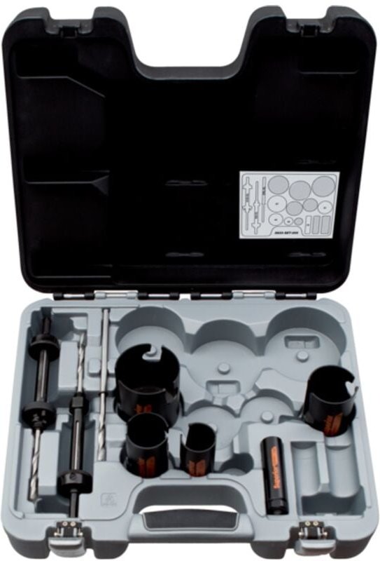 Bahco Superior Multi-Lochsägen-Satz, 22 mm - 67 mm - 9 tlg.